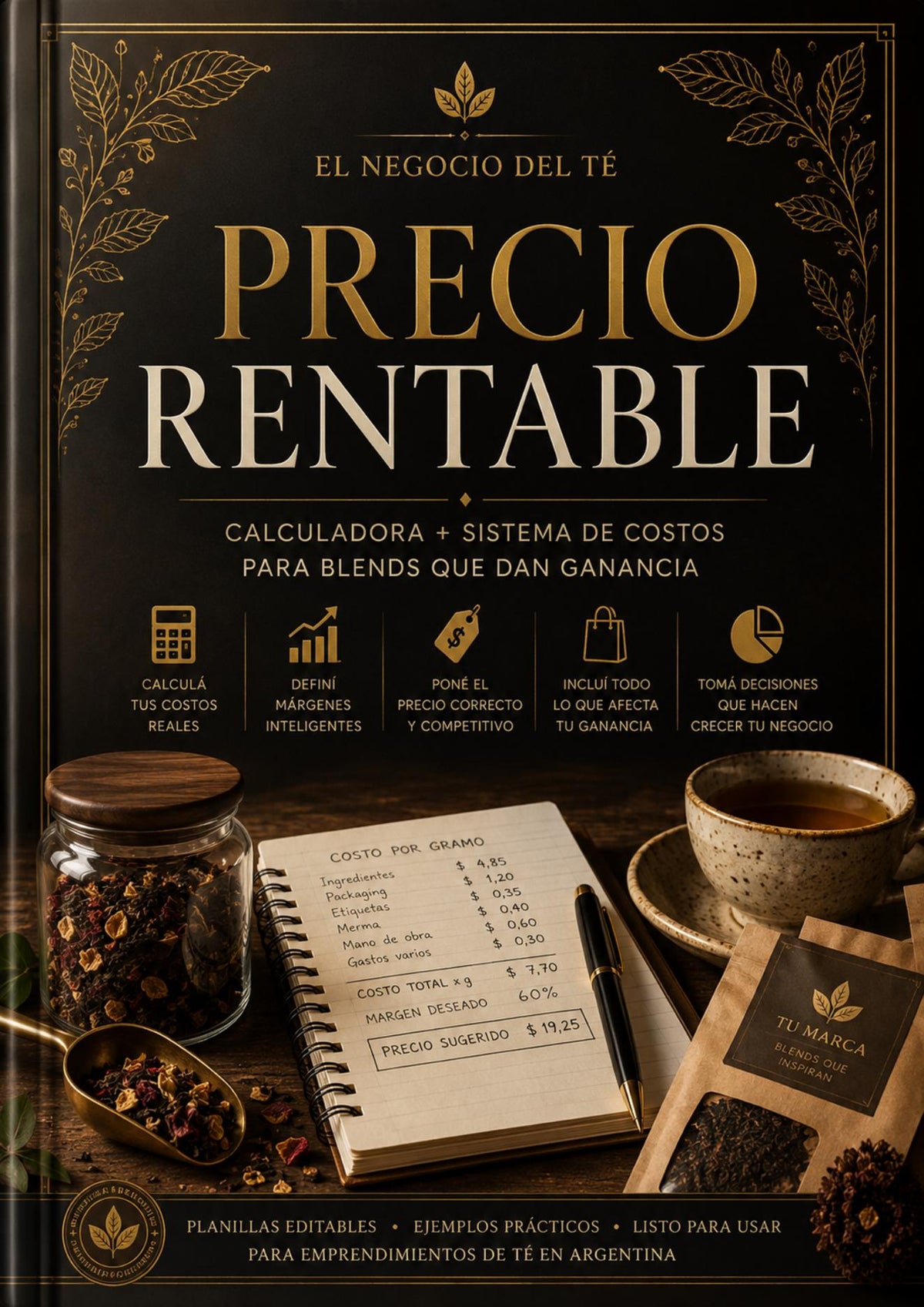 PRECIO RENTABLE — Calculadora + Sistema de Costos para Blends que Dan Ganancia